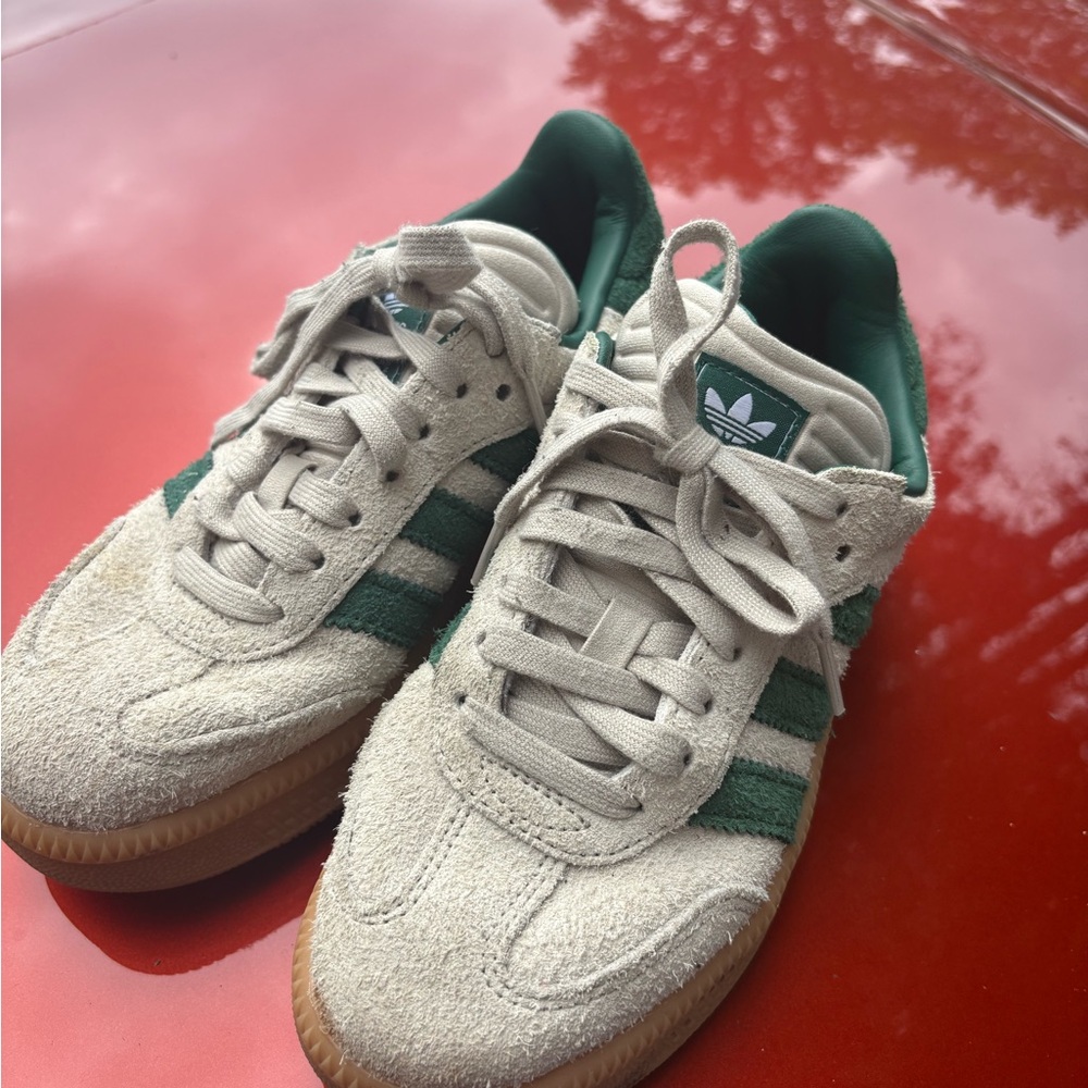 adidas Green and Cream Women's Sneakers 5 1/2
